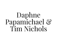 Daphne Papamichael and Tim Nichols