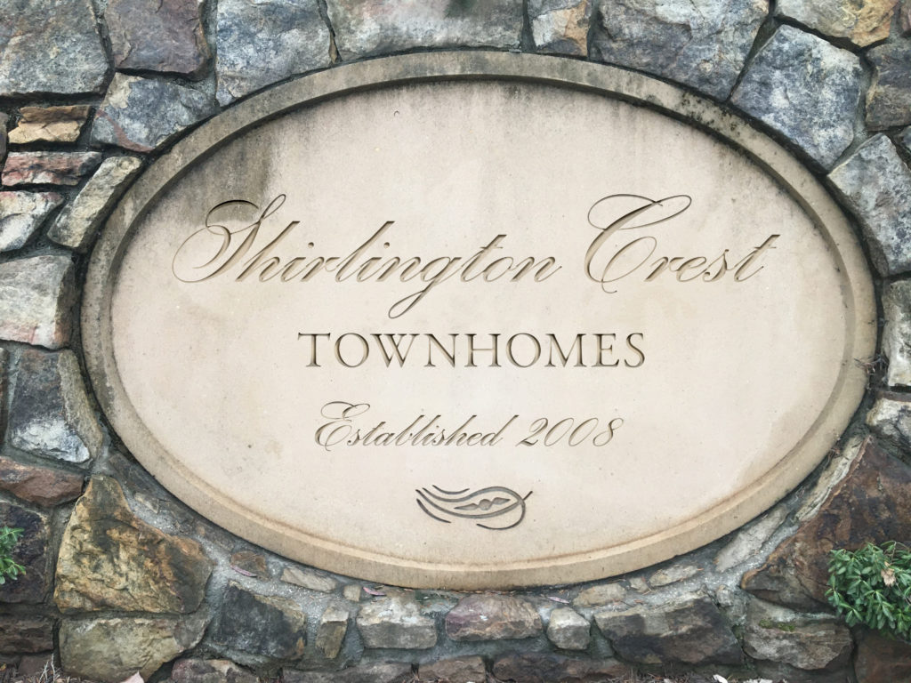 shirlington crest townhomes plaque