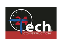 24 tech construction logo
