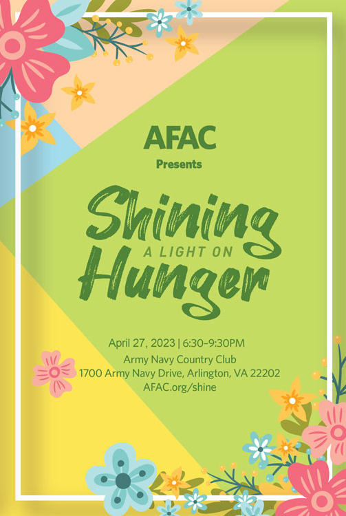 AFAC Shining a Light on Hunger 2023 Invitation