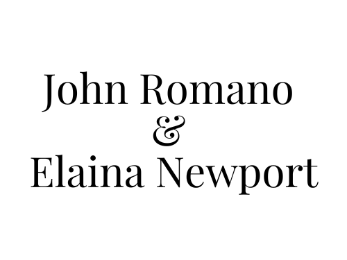 John Romano & Elaina Newport