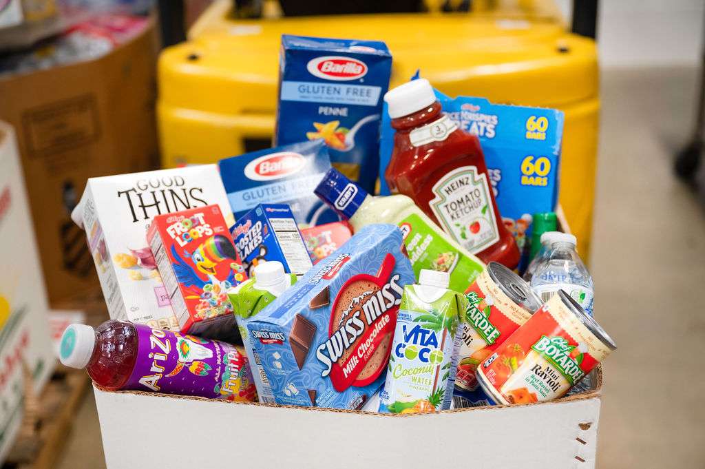 AFAC distributes over <b>32,000</b> pounds of the food you donate to more than <b>3,850</b> families a week.