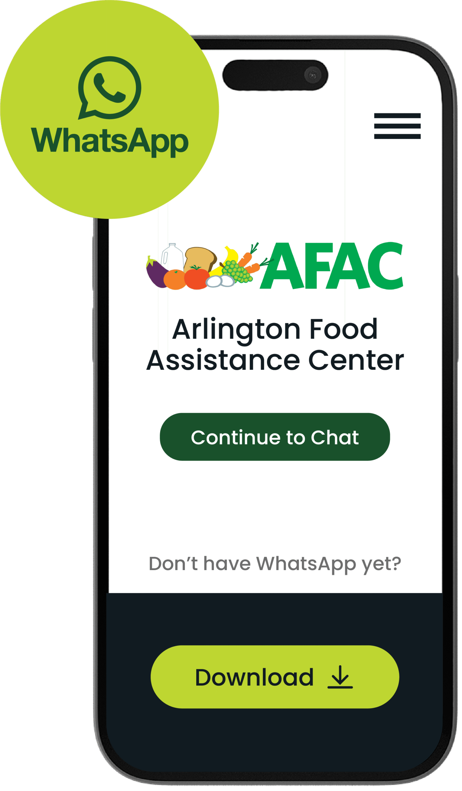 AFAC is on WhatsApp to improve communication with our clients!